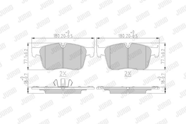 Brake Pad Set, disc brake 573822J