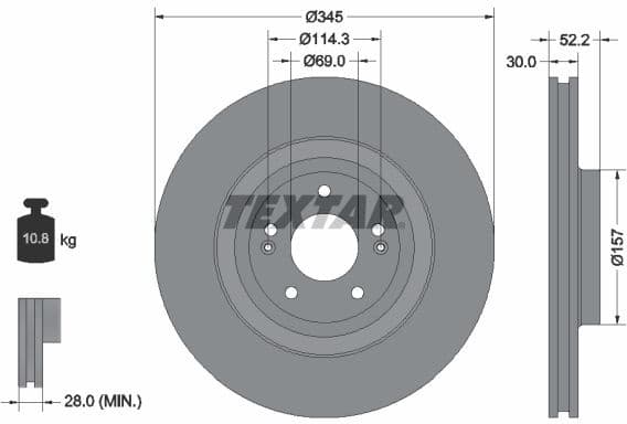 Brake Disc PRO 92315103