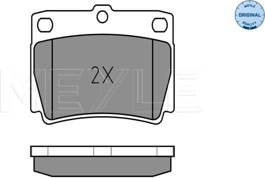 Brake Pad Set, disc brake MEYLE-ORIGINAL: True to OE. 025 235 9315/W - image 2