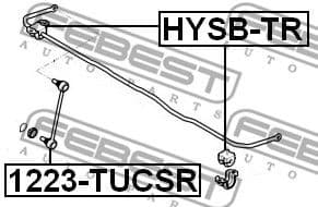 Mounting, stabiliser bar HYSB-TR - image 2
