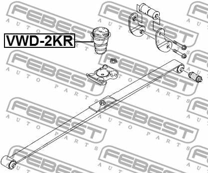 Leaf Spring Stop, auxiliary spring VWD-2KR - image 2