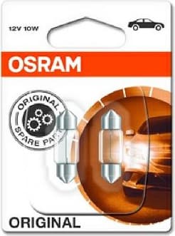 Osram Bulbs C10W 31mm 12V SV8,5-8 BLI2DK 2vnt - 6438-02B