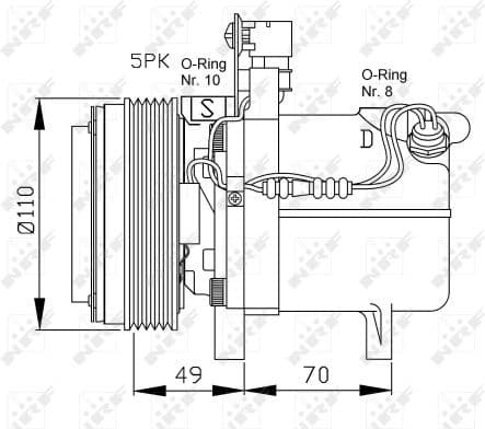 Compressor, air conditioning EASY FIT 32490 - image 5