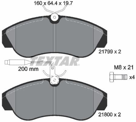 Brake Pad Set, disc brake 2179901