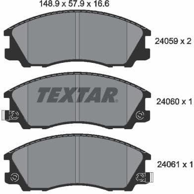 Brake Pad Set, disc brake 2405901