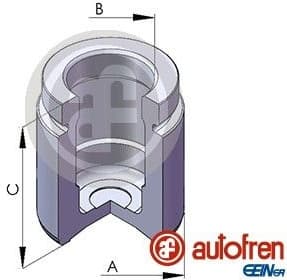 Piston, brake caliper D025125
