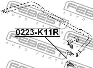 Link/Coupling Rod, stabiliser bar 0223-K11R - image 2