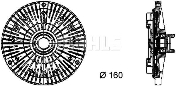 Clutch, radiator fan BEHR *** PREMIUM LINE *** CFC 57 000P - image 2