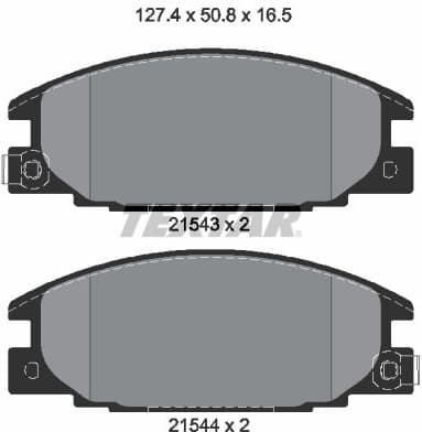 Brake Pad Set, disc brake 2154302