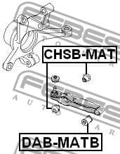 Mounting, control/trailing arm CHSB-MAT - image 2