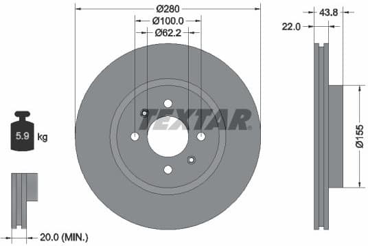 Brake Disc PRO 92288303