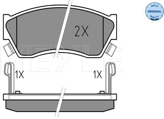 Brake Pad Set, disc brake MEYLE-ORIGINAL: True to OE. 025 213 3314/W