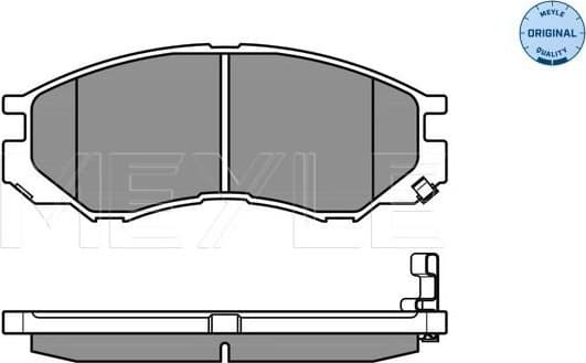 Brake Pad Set, disc brake MEYLE-ORIGINAL: True to OE. 025 232 9015/W