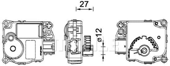 Actuator, blending flap BEHR *** PREMIUM LINE *** AA 59 000P