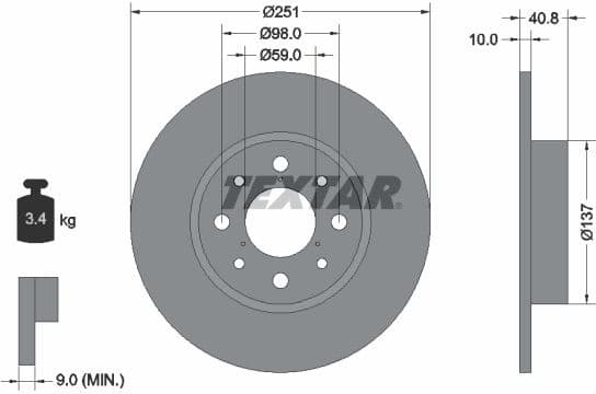 Brake Disc PRO 92202303
