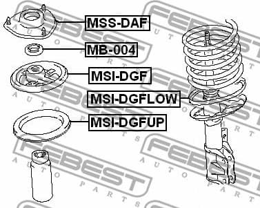 Suspension Strut Support Mount MSS-DAF - image 2