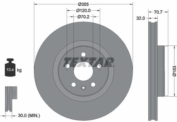 Brake Disc PRO+ 92313905