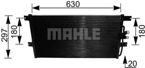 Condenser, air conditioning BEHR AC 217 000S