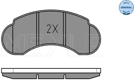 Brake Pad Set, disc brake MEYLE-ORIGINAL: True to OE. 025 215 7314 - image 2