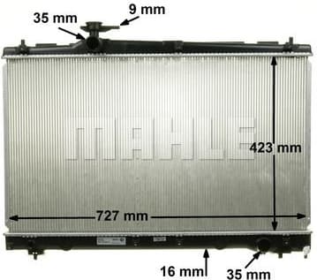 Radiator, engine cooling BEHR CR 1866 000S - image 10