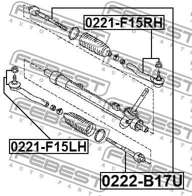 Tie Rod End 0221-F15LH - image 2