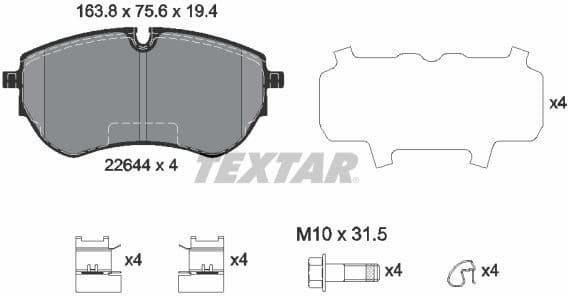 Brake Pad Set, disc brake Q+ 2264401