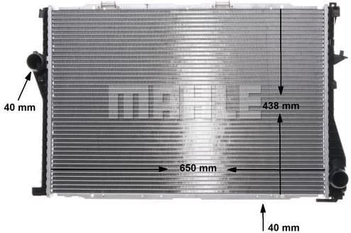 Radiator, engine cooling BEHR CR 295 000S - image 2