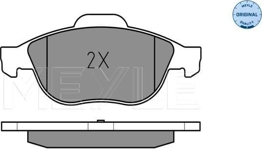 Brake Pad Set, disc brake MEYLE-ORIGINAL: True to OE. 025 231 4119/W - image 2
