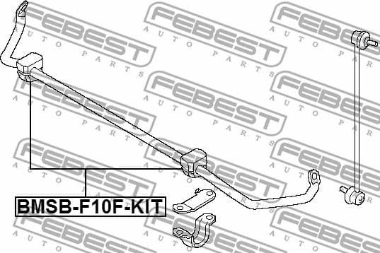 Repair Kit, stabiliser bush BMSB-F10F-KIT - image 2
