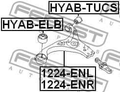 Control/Trailing Arm, wheel suspension 1224-ENR - image 2