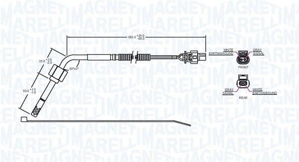 Sensor, exhaust gas temperature 172000147010 - image 2
