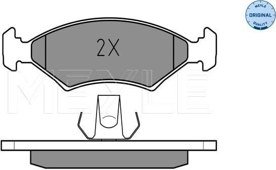Brake Pad Set, disc brake MEYLE-ORIGINAL: True to OE. 025 207 5318
