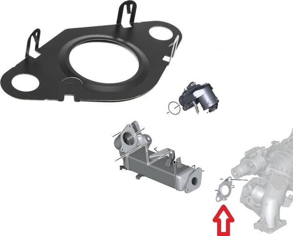 Gasket EGR valve 11618571005