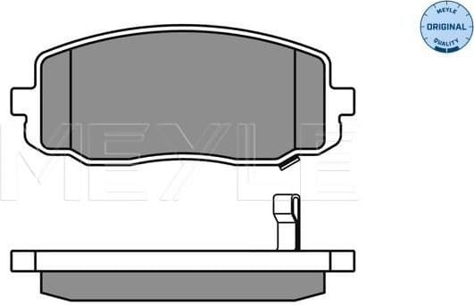 Brake Pad Set, disc brake MEYLE-ORIGINAL: True to OE. 025 242 7516/W
