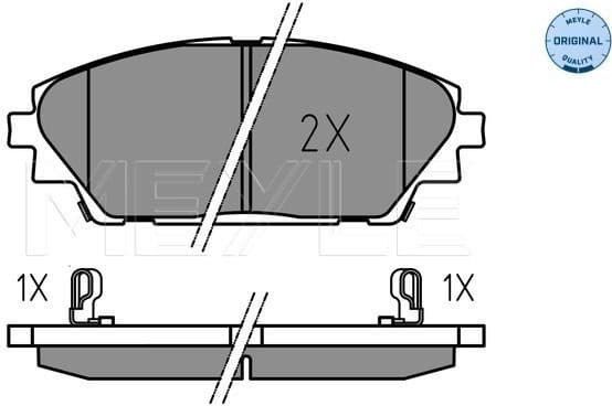 Brake Pad Set, disc brake MEYLE-ORIGINAL: True to OE. 025 258 7516 - image 2