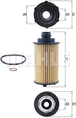 Filter oil OX1310D