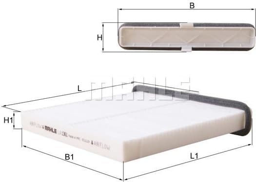 Filter, cabin air LA1361