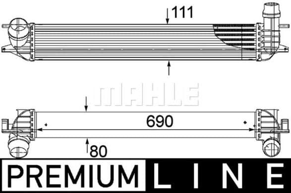 Charge Air Cooler BEHR *** PREMIUM LINE *** CI 155 000P
