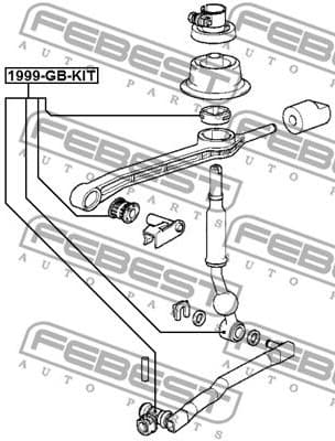Bearing, selector-/shift rod 1999-GB-KIT - image 2