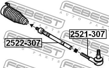 Inner Tie Rod 2522-307 - image 2