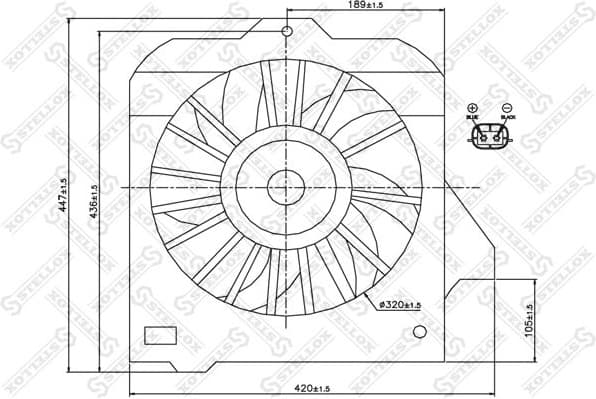 Fan, engine cooling 29-99108-SX
