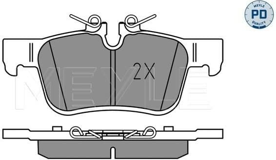Brake Pad Set, disc brake MEYLE-PD: Advanced performance and design. 025 225 6816/PD
