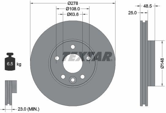 Brake Disc PRO 92292303