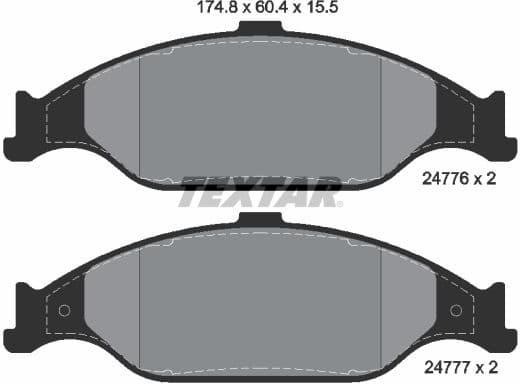 Brake Pad Set, disc brake Q+ 2477601