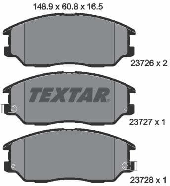 Brake Pad Set, disc brake 2372601
