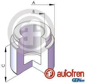 Piston, brake caliper D025485