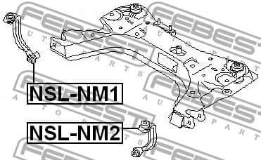 Holder, support frame/subframe NSL-NM2 - image 2