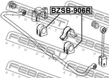 Mounting, stabiliser bar BZSB-906R - image 2