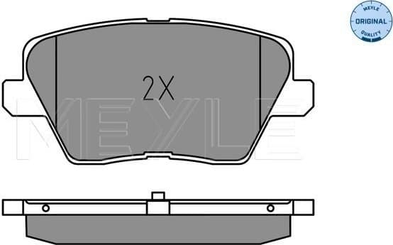 Brake Pad Set, disc brake MEYLE-ORIGINAL: True to OE. 025 226 7516 - image 2