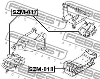 Mounting, engine SZM-017 - image 2